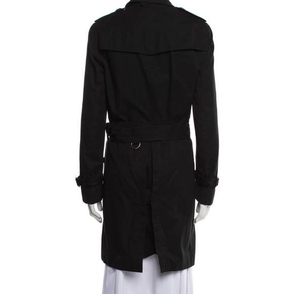 Elegant Black Burberr Women's Trench Coat - Picture 3 of 3